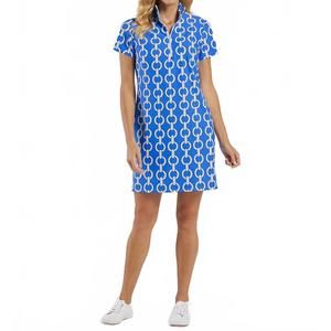 NEW JUDE CONNALLY alexia dress in grand chains harbor blue